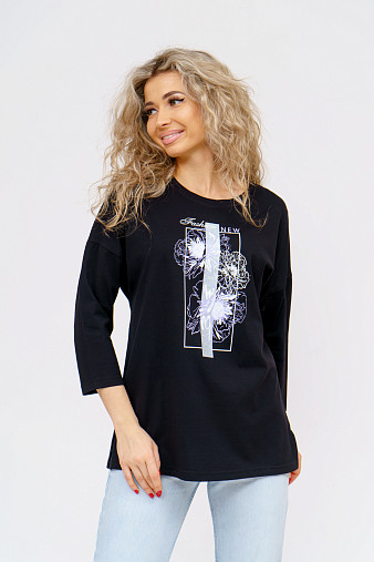 Лонгслив Стиль черный