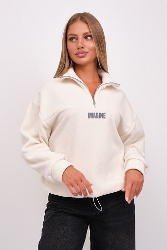 Толстовка жен. Тренд-2 флис молочный