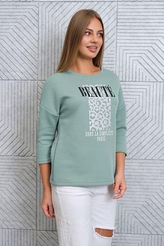 Свитшот женский Бьюти фисташка