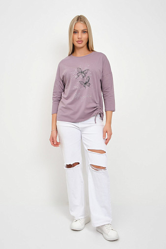 Лонгслив женский Сати корица