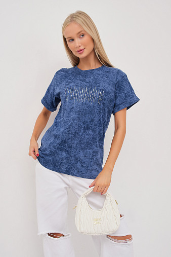 Футболка женская Арабеска св.индиго