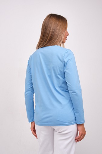 Лонгслив женский Сигма голубой