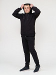 Костюм мужской Степ черный футер 2-х нитка
