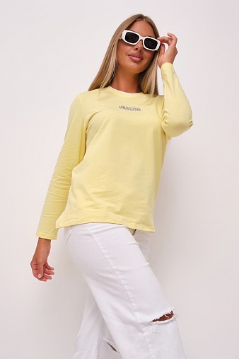 Лонгслив женский Сигма лимон