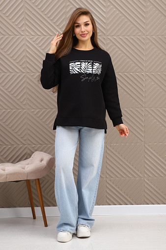 Свитшот женский Флёр черный