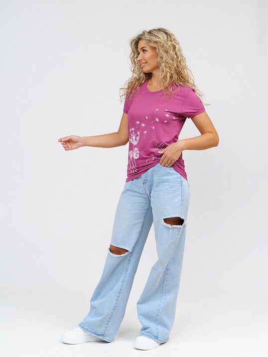 Футболка Одуванчик брусника Футболка Одуванчик брусника