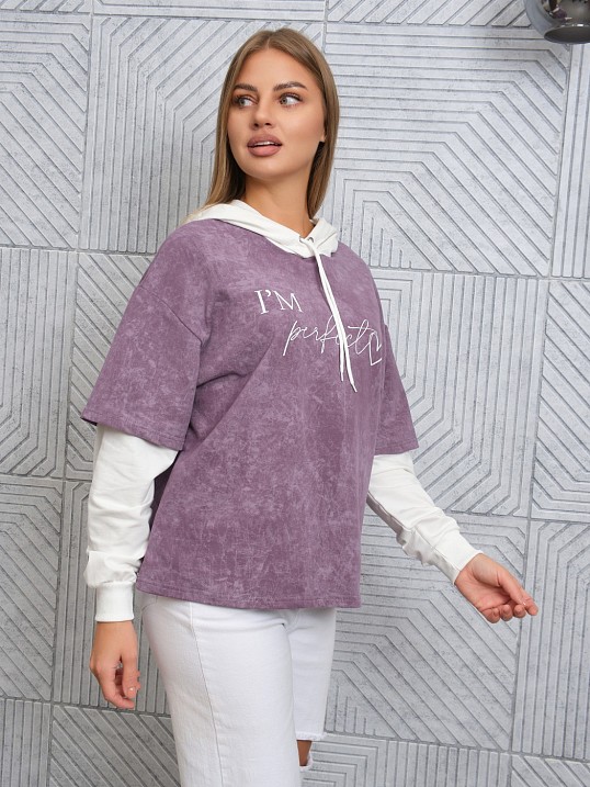 Толстовка женская Венди варенка лиловый