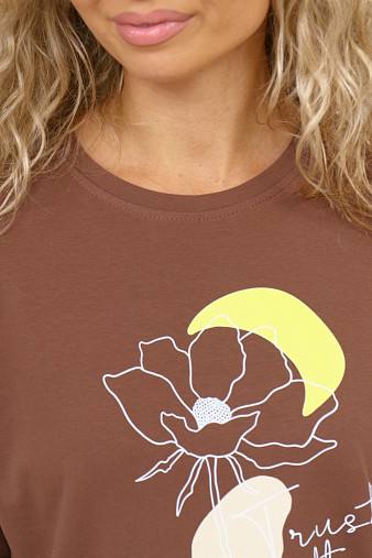 Лонгслив Николь шоколад