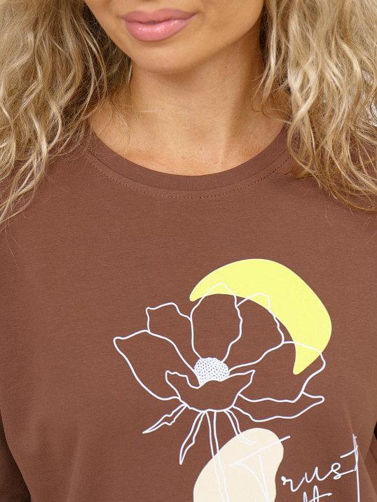 Лонгслив Николь шоколад