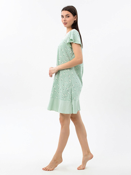 Ночная сорочка Астра крыло фисташка/цветы