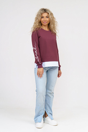 Толстовка женская Дабл лиловый