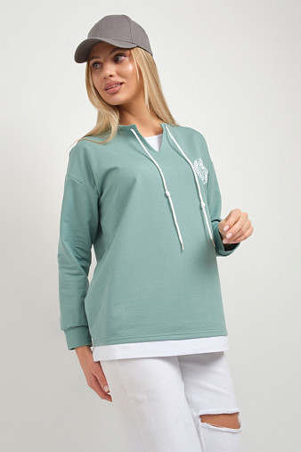 Свитшот женский Гранд св.изумруд