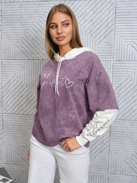 Толстовка женская Венди варенка лиловый