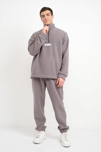 Костюм мужской Бэст флис серый
