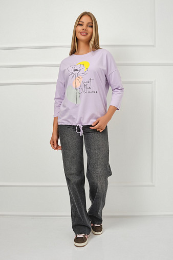 Лонгслив Николь лаванда