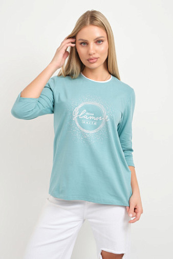 Лонгслив женский Магия аква