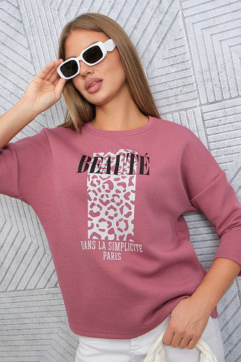 Свитшот женский Бьюти брусника