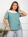 Футболка женская Чика св.изумруд