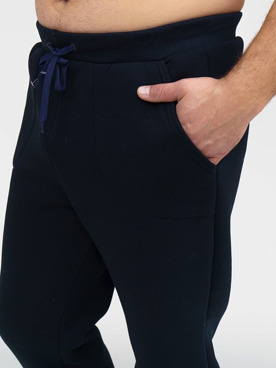 Брюки мужские футер 3-х нитка синий