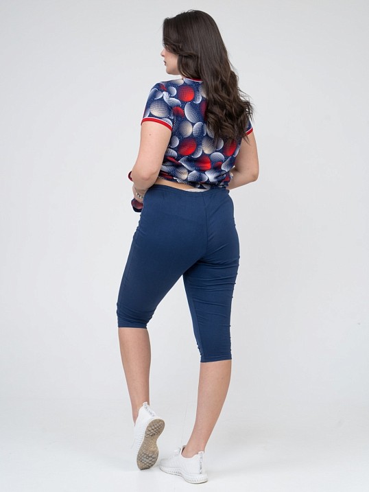 Костюм домашний Света синий/круги