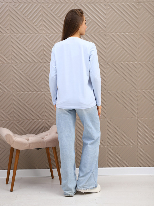 Лонгслив женский Рио голубой
