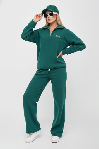 Костюм жен. Тренд флис аквамарин