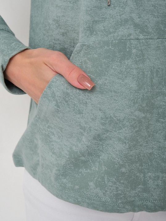 Толстовка женская Винтаж аква