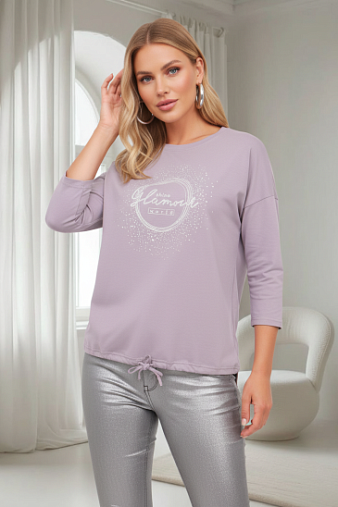 Лонгслив жен. Гламур корица