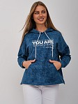Толстовка женская Винтаж петроль