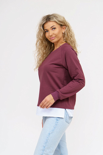 Толстовка женская Дабл лиловый