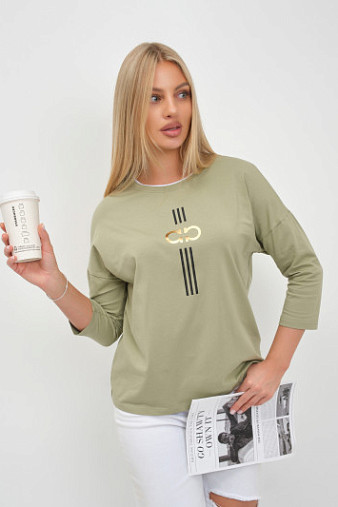 Лонгслив женский Мадлен фисташка