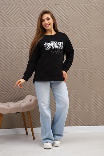 Свитшот женский Флёр черный