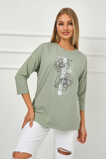 Лонгслив Стиль фисташка