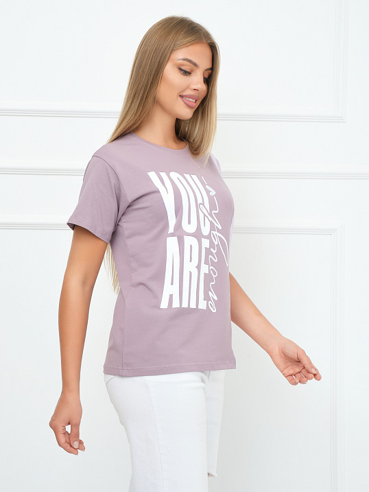 Футболка женская Рефлекс корица/лаванда