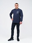 Толстовка мужская Эталон синий/меланж