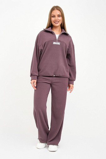 Костюм жен. Тренд-2 флис т.лиловый