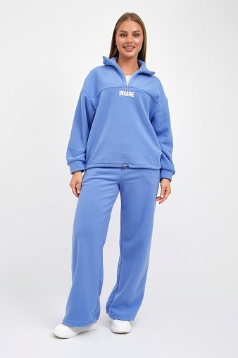 Костюм жен. Тренд-2 флис голубой