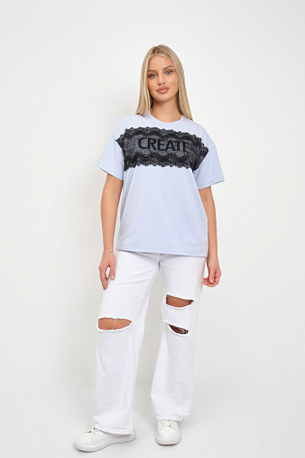 Футболка женская Юна св.голубой