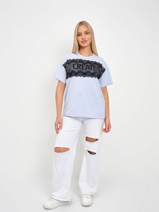 Футболка женская Юна св.голубой