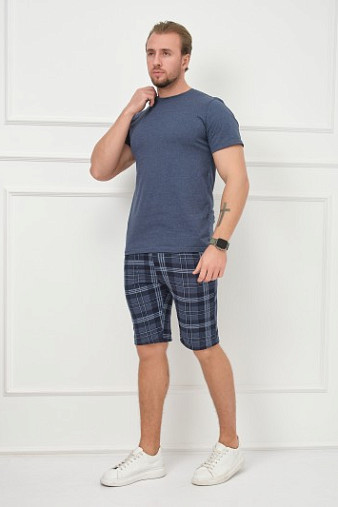 Костюм мужской Джой индиго/клетка