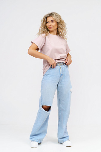 Футболка женская Классика пудра