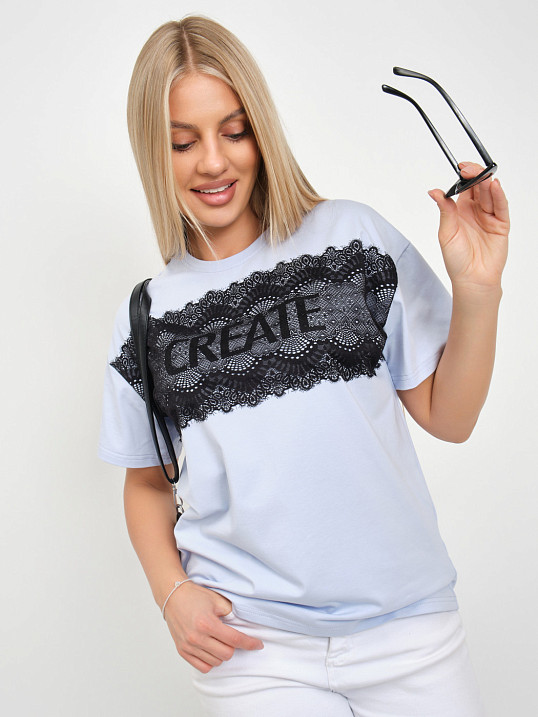 Футболка женская Юна св.голубой