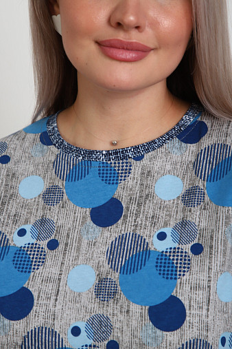 Костюм женский Линда джинс/круги