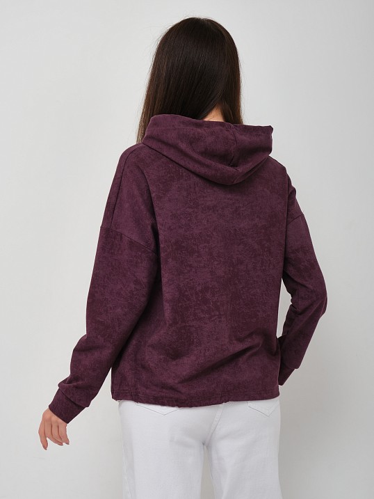 Толстовка женская Винтаж баклажан