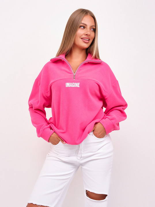 Толстовка жен. Тренд-2 флис малина