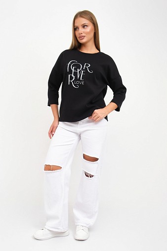 Свитшот женский Одри черный