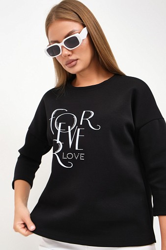 Свитшот женский Одри черный