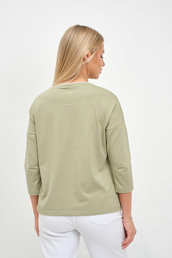 Лонгслив женский Мадлен фисташка