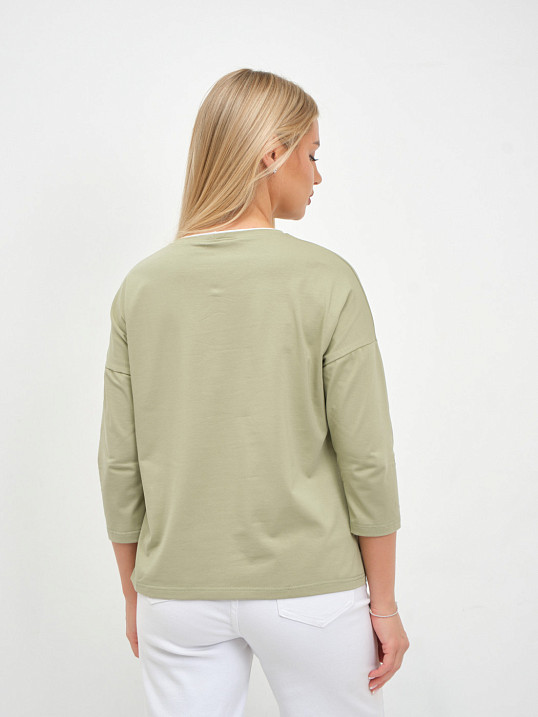 Лонгслив женский Мадлен фисташка