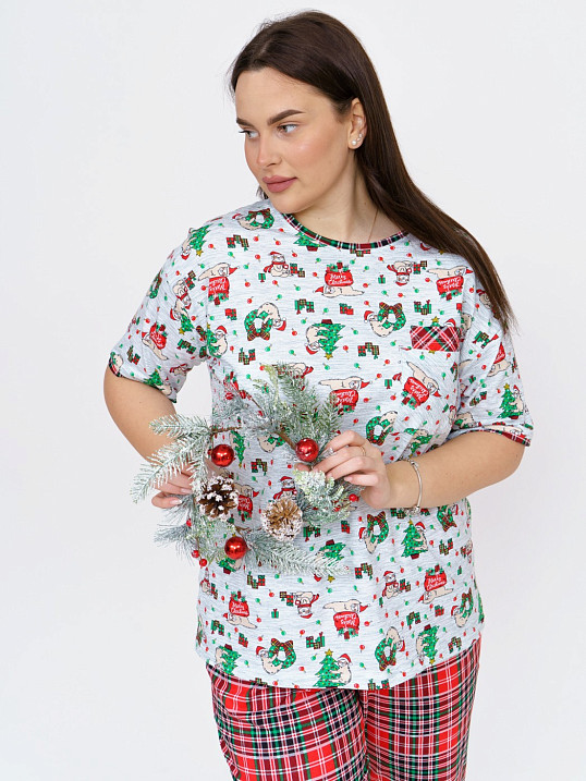 Костюм Кэнди красно/зеленая клетка